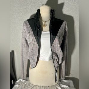 Plaid Black Women's Jacket